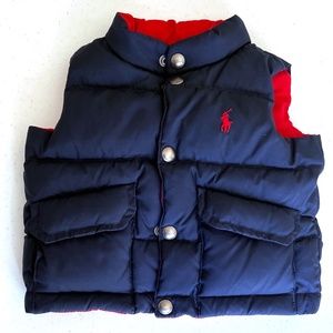Ralph Lauren Reversible Goose Down Puffer Vest- 9m
